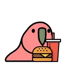 🍔-Party Parrot, Telegram Sticker