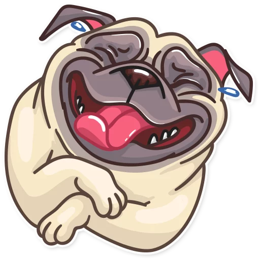 Pug Power, telegram sticker