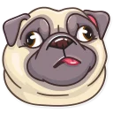🙃-Pug Power, Telegram Sticker