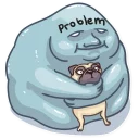 ☹️-Pug Power, Telegram Sticker