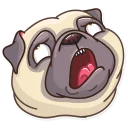 🙄-Pug Power, Telegram Sticker