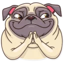 😈-Pug Power, Telegram Sticker