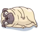 🙁-Pug Power, Telegram Sticker