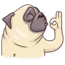 👌-Pug Power, Telegram Sticker