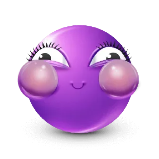 🤩-Purple Emoji • @TgStickery, Telegram Sticker
