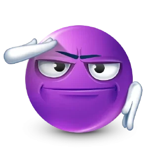 🤩-Purple Emoji • @TgStickery, Telegram Sticker