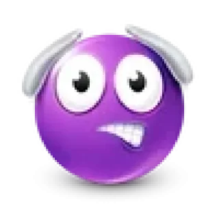 🤩-Purple Emoji • @TgStickery, Telegram Sticker