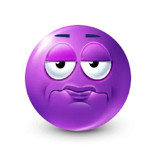 🤩-Purple Emoji • @TgStickery, Telegram Sticker