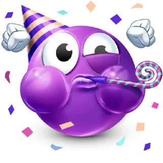 🤩-Purple Emoji • @TgStickery, Telegram Sticker