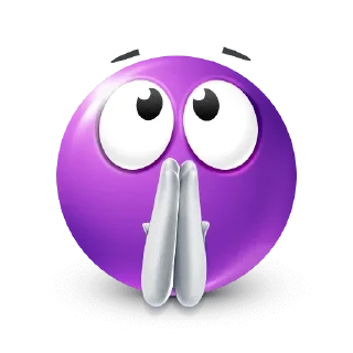🤩-Purple Emoji • @TgStickery, Telegram Sticker