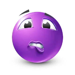 🤩-Purple Emoji • @TgStickery, Telegram Sticker