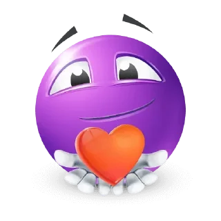 🤩-Purple Emoji • @TgStickery, Telegram Sticker