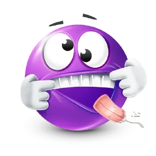 🤩-Purple Emoji • @TgStickery, Telegram Sticker