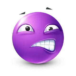 🤩-Purple Emoji • @TgStickery, Telegram Sticker