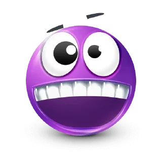 🤩-Purple Emoji • @TgStickery, Telegram Sticker