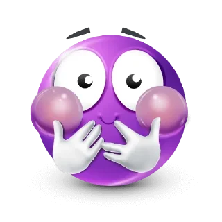 🤩-Purple Emoji • @TgStickery, Telegram Sticker