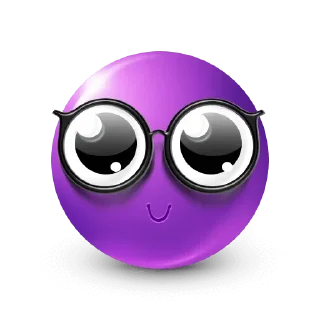 🤩-Purple Emoji • @TgStickery, Telegram Sticker