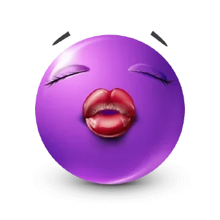 🤩-Purple Emoji • @TgStickery, Telegram Sticker