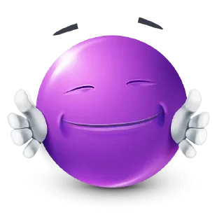 🤩-Purple Emoji • @TgStickery, Telegram Sticker
