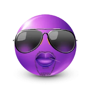 🤩-Purple Emoji • @TgStickery, Telegram Sticker