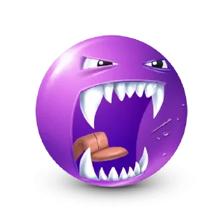 🤩-Purple Emoji • @TgStickery, Telegram Sticker