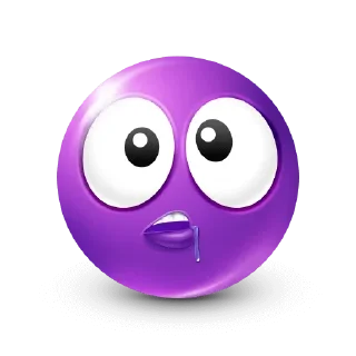 🤩-Purple Emoji • @TgStickery, Telegram Sticker