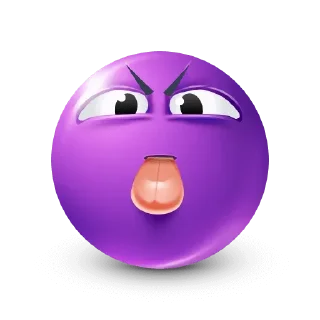 🤩-Purple Emoji • @TgStickery, Telegram Sticker