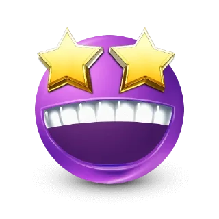 🤩-Purple Emoji • @TgStickery, Telegram Sticker