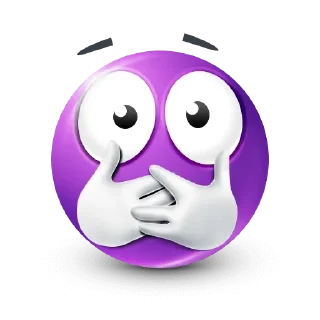 🤩-Purple Emoji • @TgStickery, Telegram Sticker