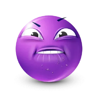 🤩-Purple Emoji • @TgStickery, Telegram Sticker