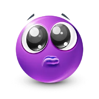 🤩-Purple Emoji • @TgStickery, Telegram Sticker