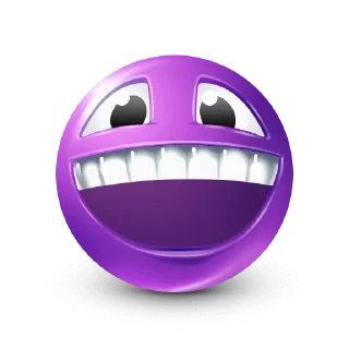 🤩-Purple Emoji • @TgStickery, Telegram Sticker