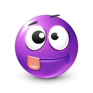 🤩-Purple Emoji • @TgStickery, Telegram Sticker