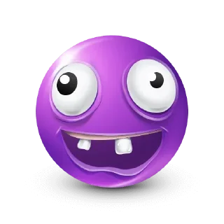 🤩-Purple Emoji • @TgStickery, Telegram Sticker
