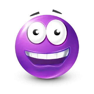 🤩-Purple Emoji • @TgStickery, Telegram Sticker