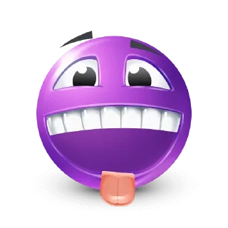 🤩-Purple Emoji • @TgStickery, Telegram Sticker