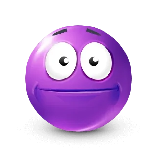 🤩-Purple Emoji • @TgStickery, Telegram Sticker