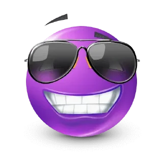 🤩-Purple Emoji • @TgStickery, Telegram Sticker