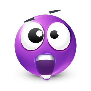 🤩-Purple Emoji • @TgStickery, Telegram Sticker
