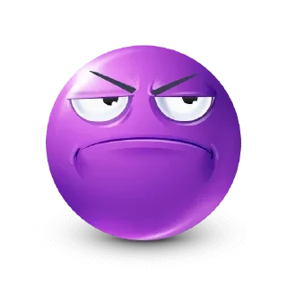 🤩-Purple Emoji • @TgStickery, Telegram Sticker