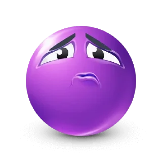 🤩-Purple Emoji • @TgStickery, Telegram Sticker