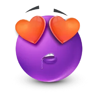 🤩-Purple Emoji • @TgStickery, Telegram Sticker