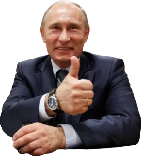 👍-Vladimir Putin, Telegram Sticker