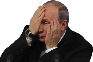 🤦‍♂️-Vladimir Putin, Telegram Sticker