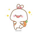 😍-Carrot @QStickers, Telegram Sticker