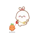 😃-Carrot @QStickers, Telegram Sticker