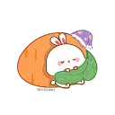 😴-Carrot @QStickers, Telegram Sticker