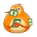 🤑-QIWI, Telegram Sticker