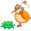 🦠-QIWI, Telegram Sticker