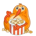 🍿-QIWI, Telegram Sticker